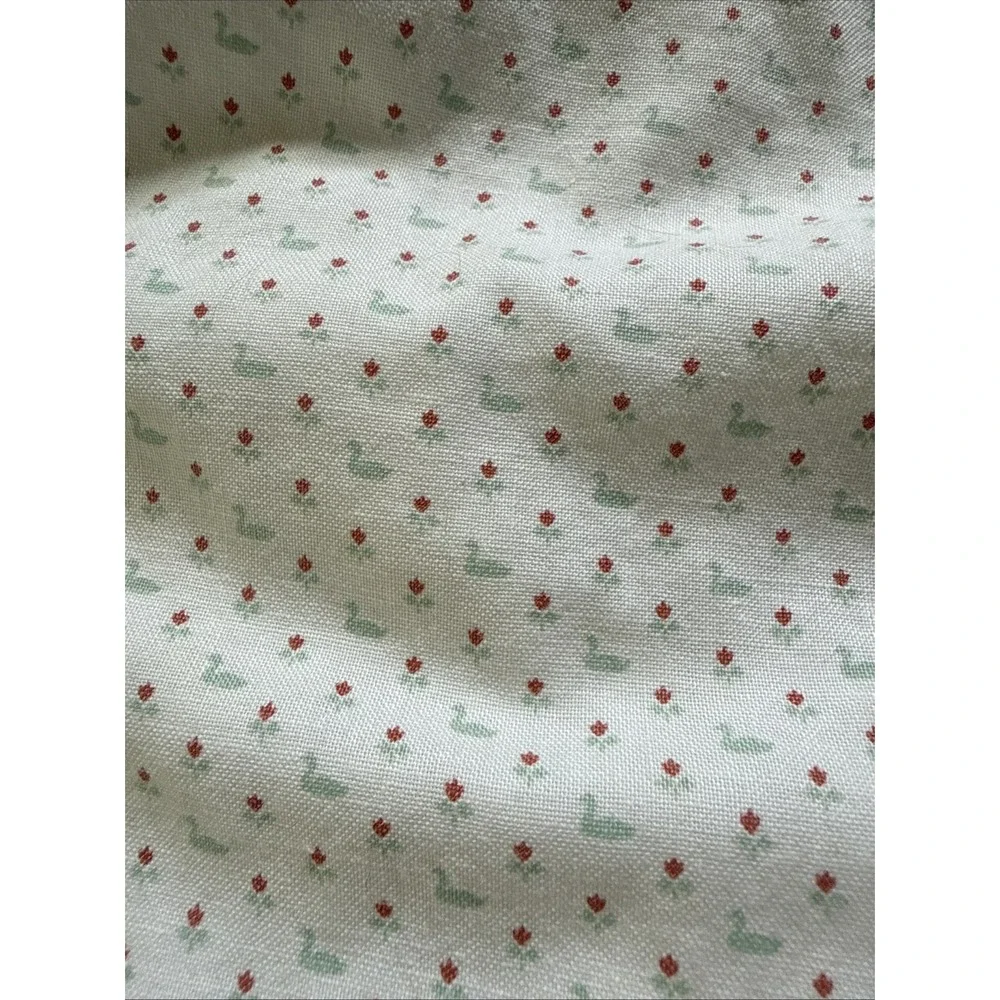 Cute Vintage Cottage Core Duck/Goose Handmade Baby Crib Quilt 50x33